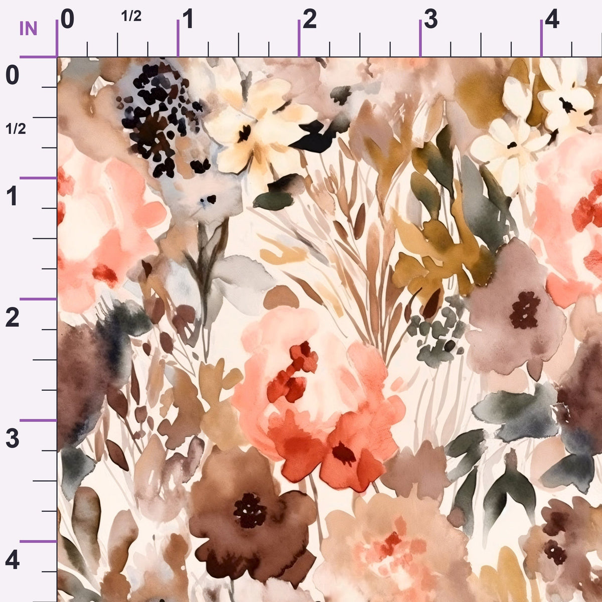 Peach Petal Wash Pattern 19 Minky Fabric