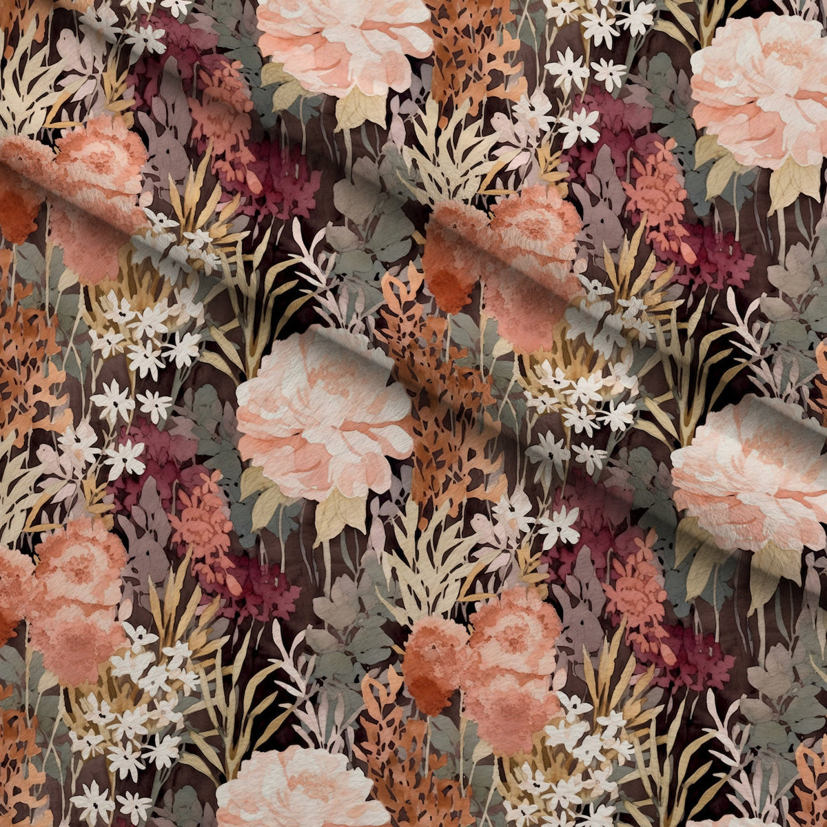 Peach Petal Wash Pattern 2 Minky Fabric
