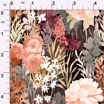 Peach Petal Wash Pattern 2 Minky Fabric