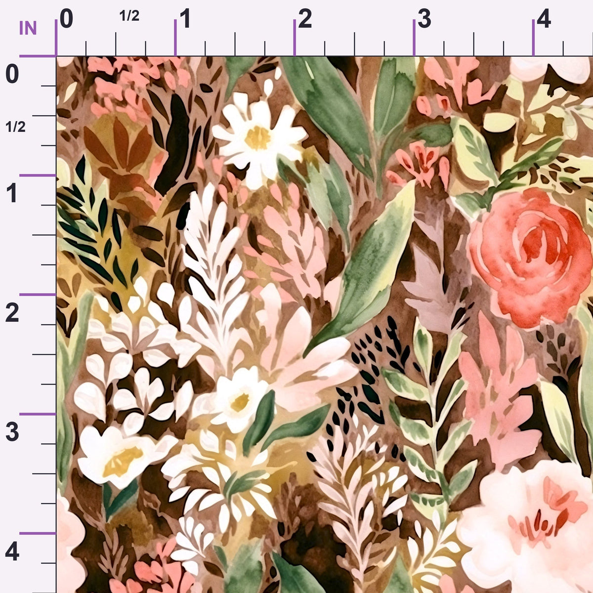 Peach Petal Wash Pattern 4 Minky Fabric