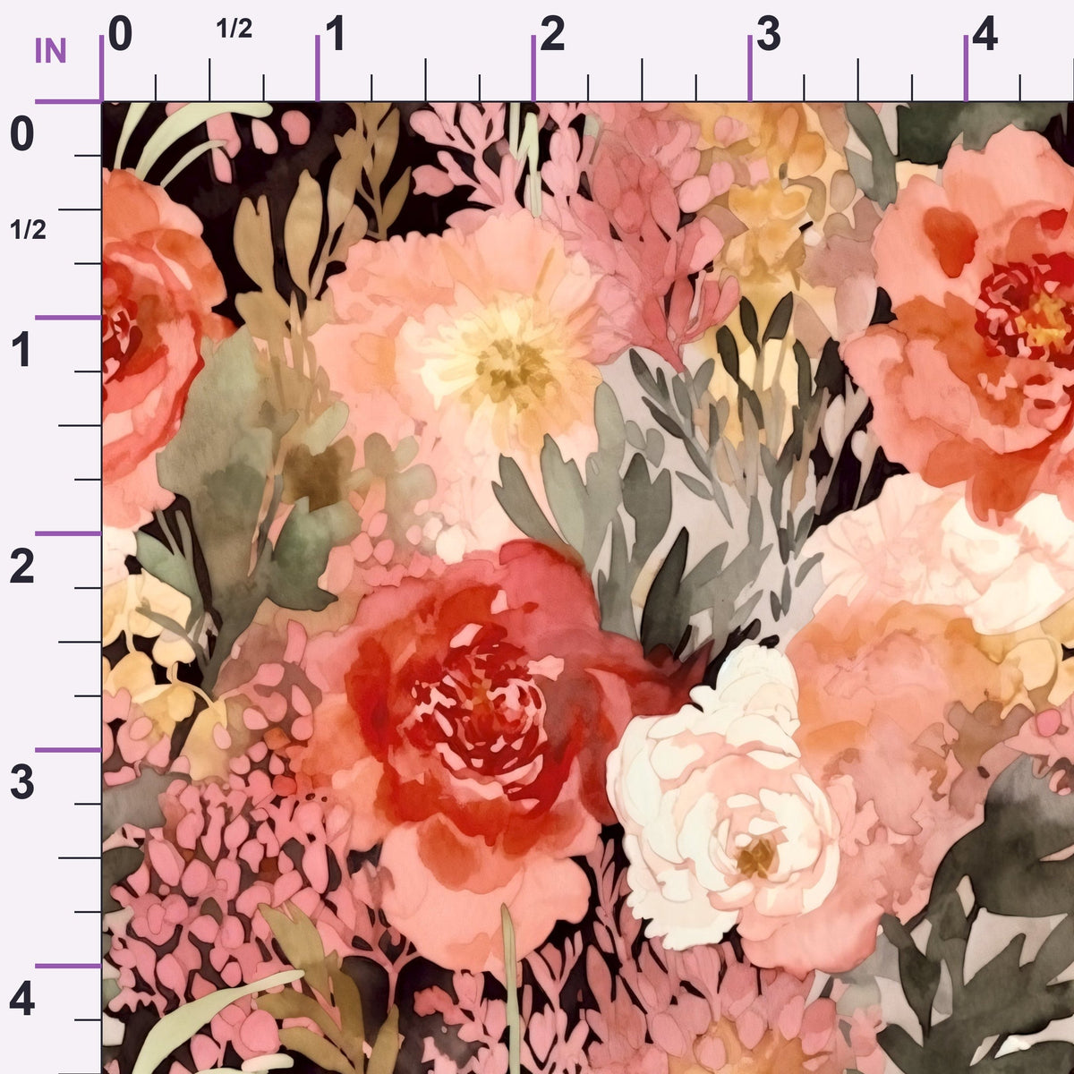 Peach Petal Wash Pattern 5 Minky Fabric