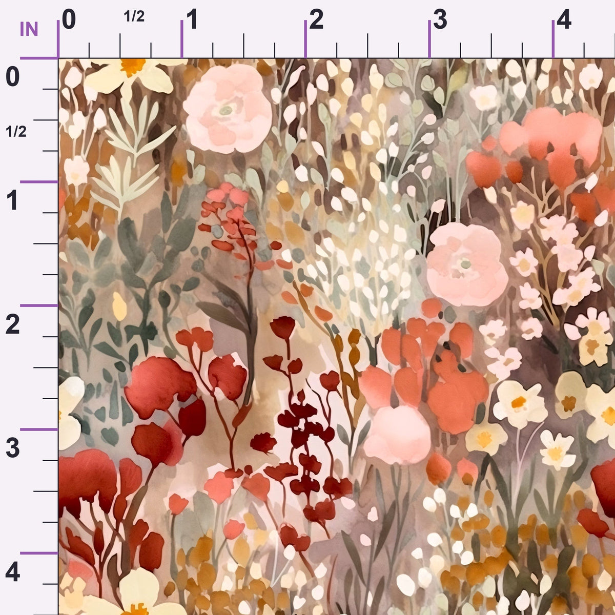 Peach Petal Wash Pattern 9 Minky Fabric