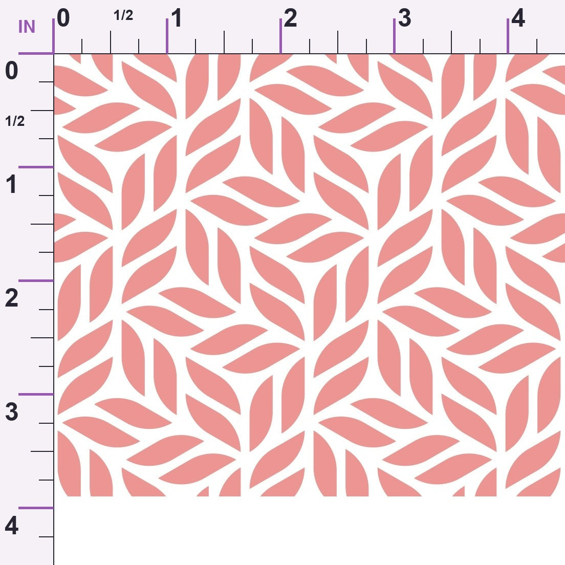 Peach Puff Leaves Minky Fabric