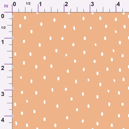 Peachy Rainbow Doodles Pattern 11 Minky Fabric