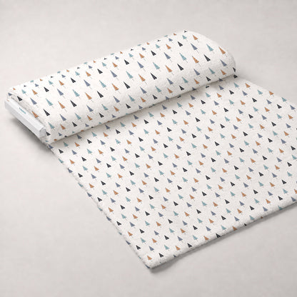 Peachy Rainbow Doodles Pattern 12 Minky Fabric