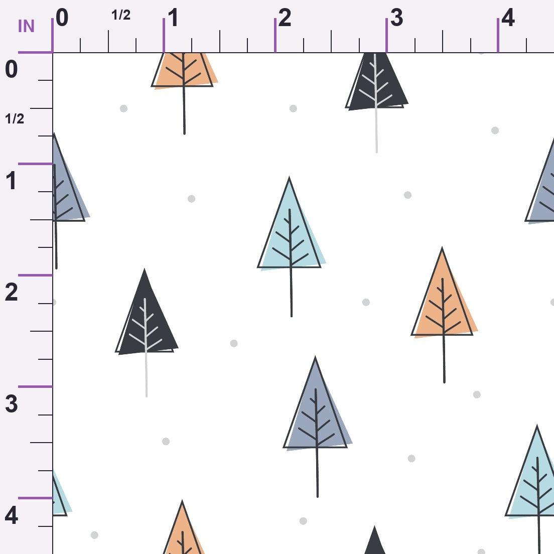 Peachy Rainbow Doodles Pattern 12 Minky Fabric