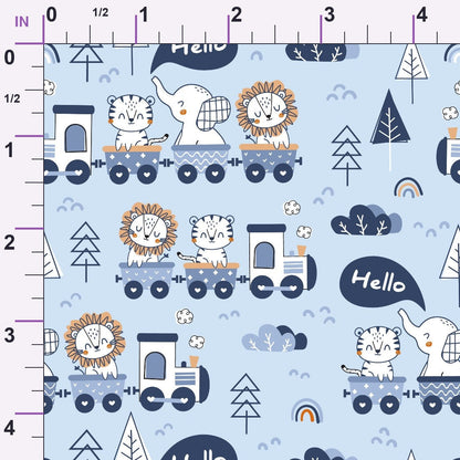 Peachy Rainbow Doodles Pattern 15 Minky Fabric