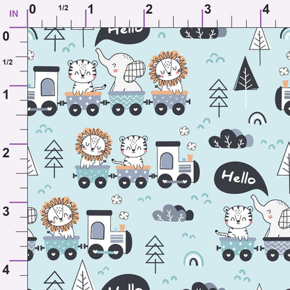 Peachy Rainbow Doodles Pattern 18 Minky Fabric