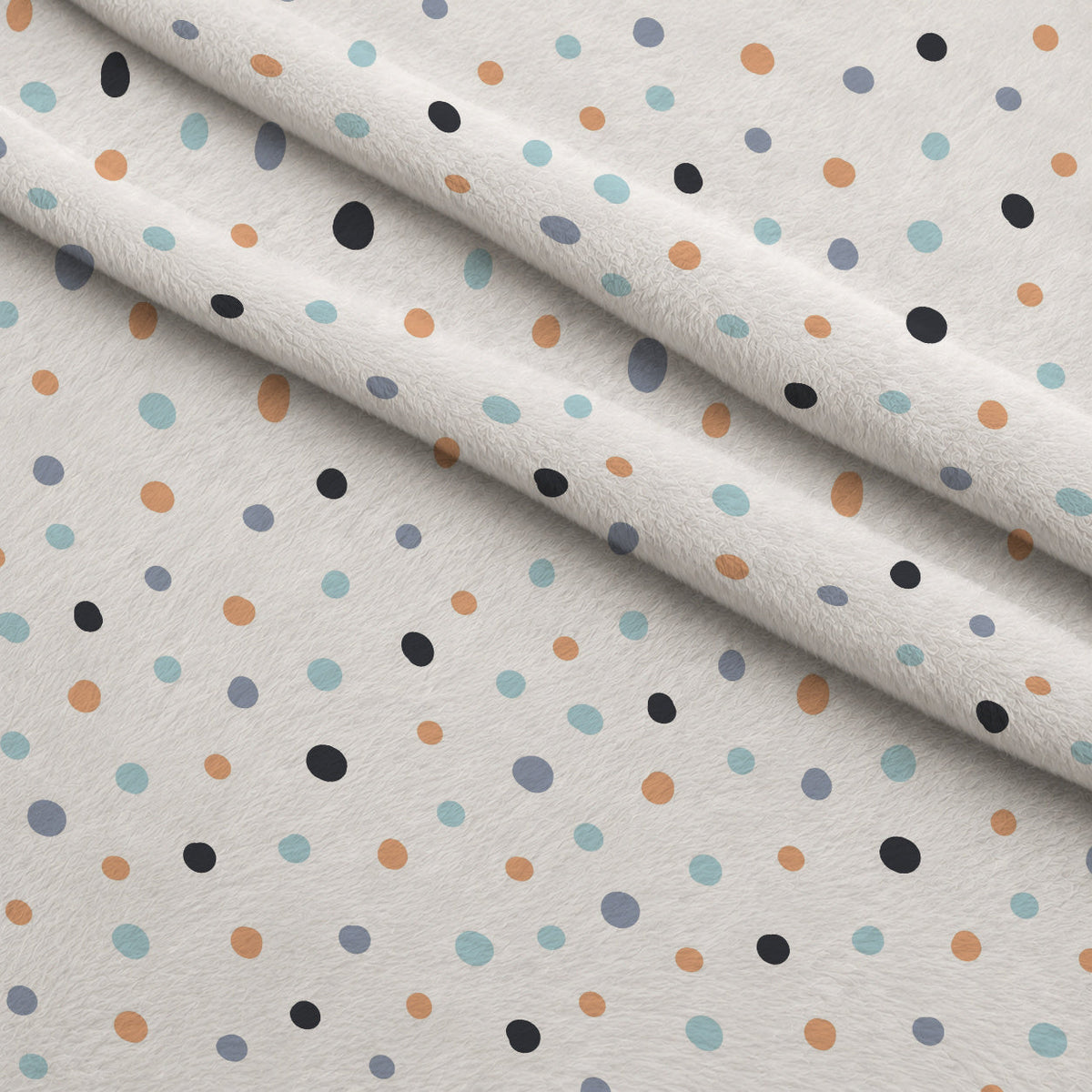 Peachy Rainbow Doodles Pattern 5 Minky Fabric