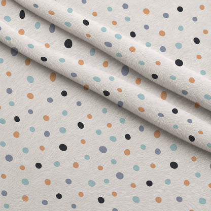 Peachy Rainbow Doodles Pattern 5 Minky Fabric