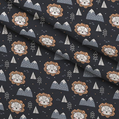 Peachy Rainbow Doodles Pattern 6 Minky Fabric