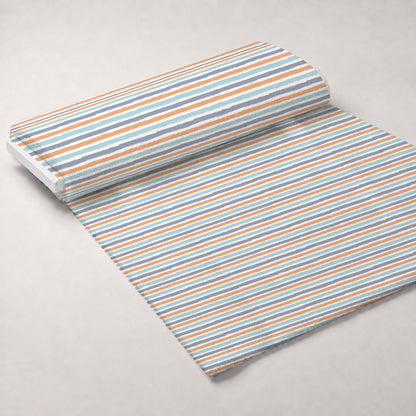 Peachy Rainbow Doodles Pattern 8 Minky Fabric