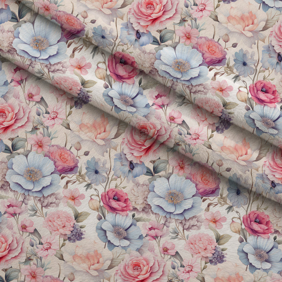 Peony Daydream Pattern 3 Minky Fabric