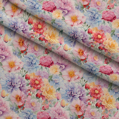 Peony Daydream Pattern 6 Minky Fabric