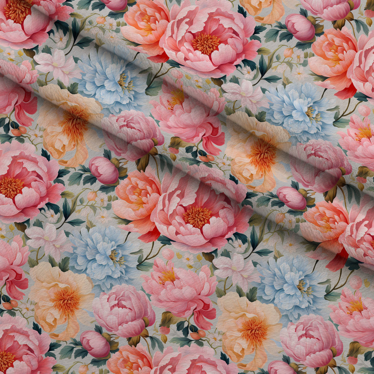 Peony Daydream Pattern 7 Minky Fabric