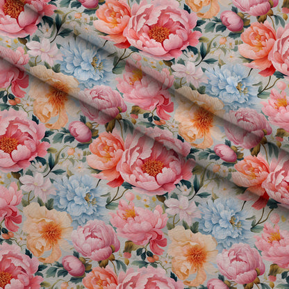 Peony Daydream Pattern 7 Minky Fabric