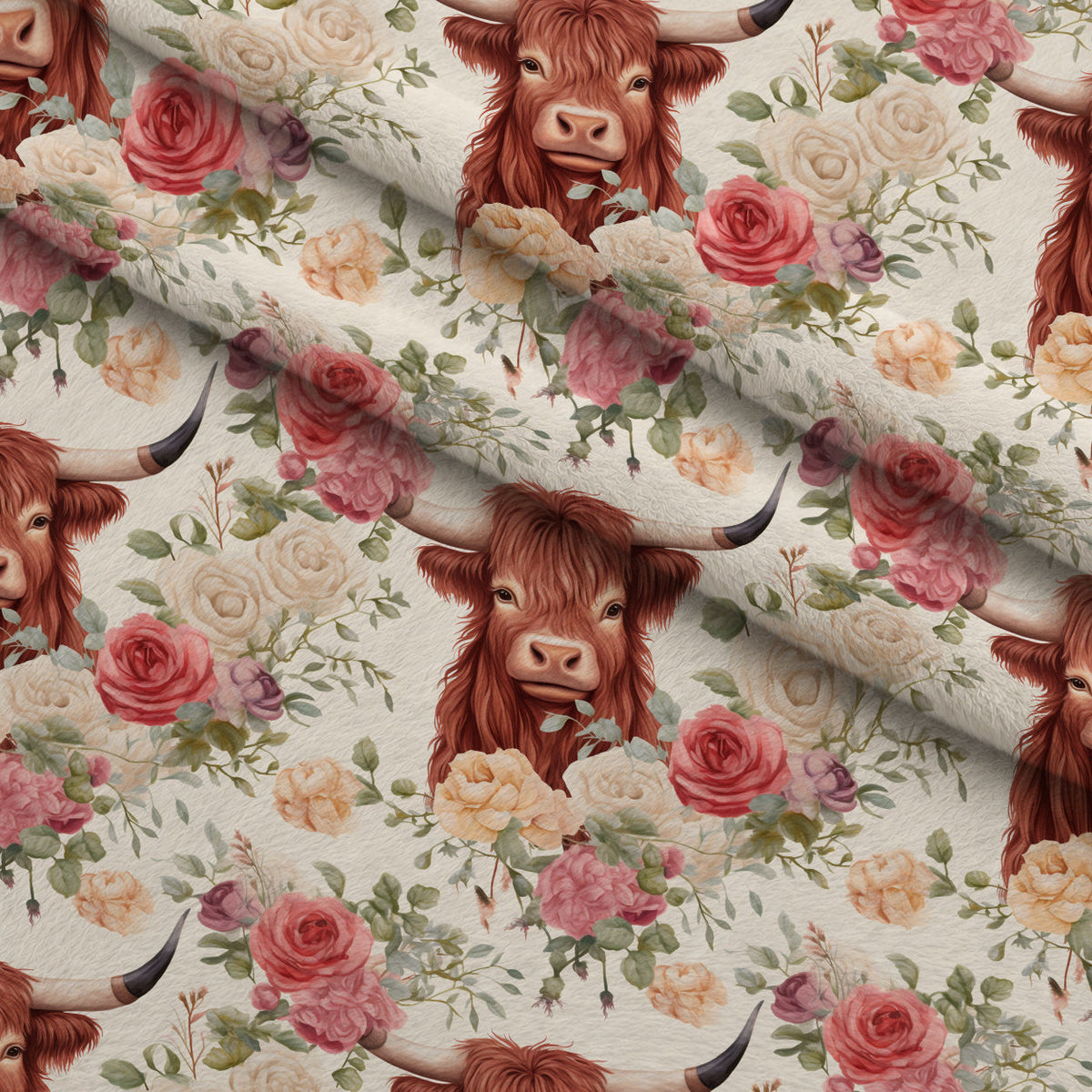 Peony Pasture Pattern 2 Minky Fabric
