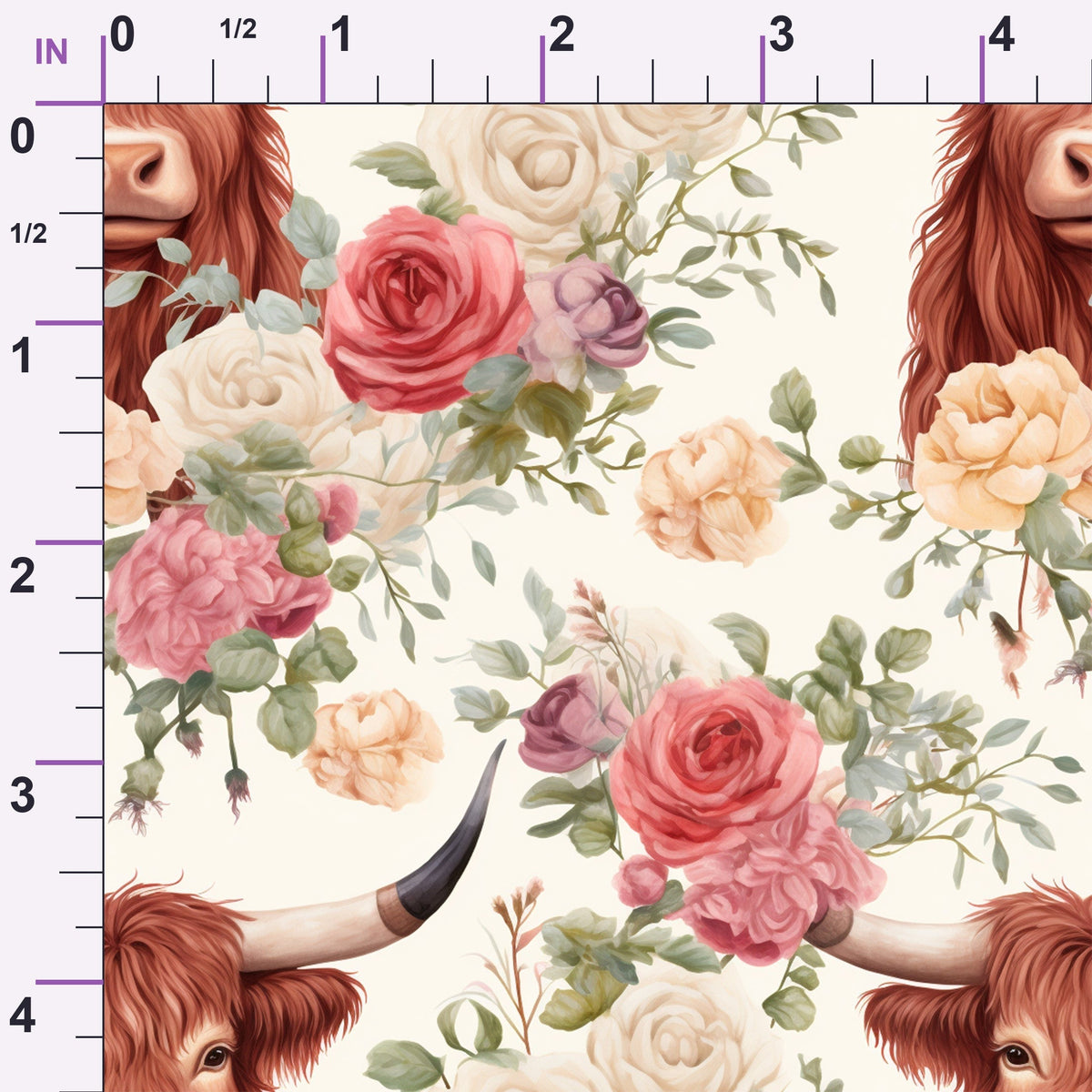 Peony Pasture Pattern 2 Minky Fabric