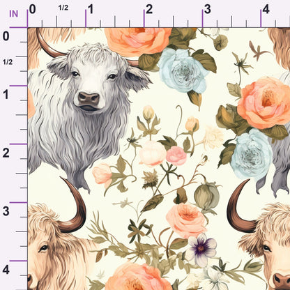Peony Pasture Pattern 3 Minky Fabric