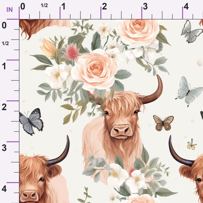 Peony Pasture Pattern 4 Minky Fabric