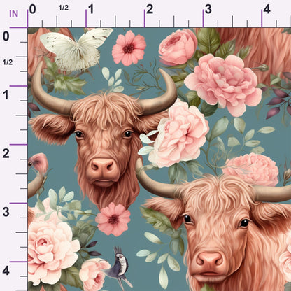 Peony Pasture Pattern 6 Minky Fabric
