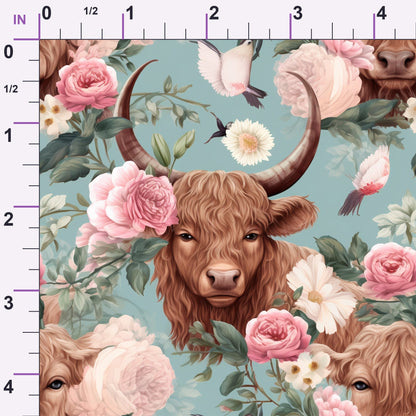 Peony Pasture Pattern 8 Minky Fabric
