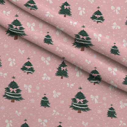 Peppermint Bows Pattern 1 Minky Fabric