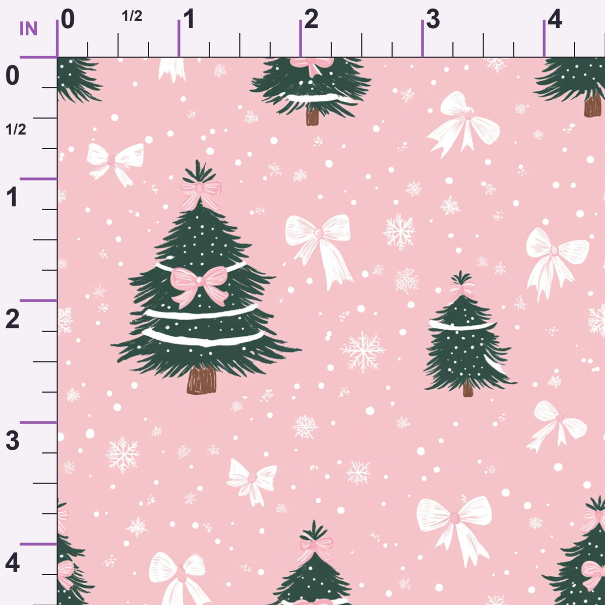 Peppermint Bows Pattern 1 Minky Fabric