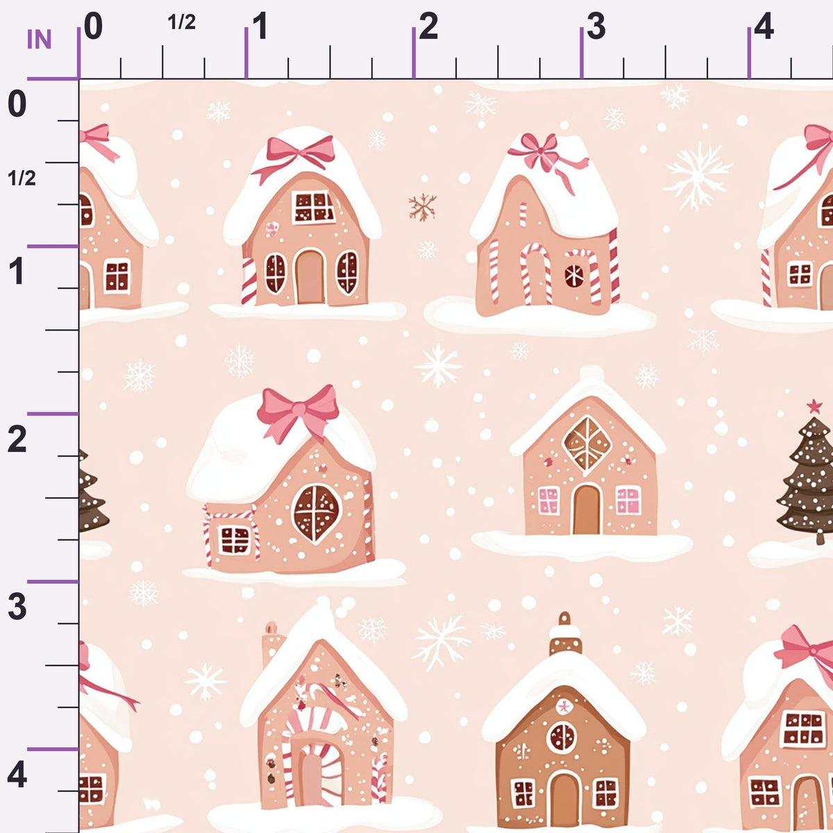Peppermint Bows Pattern 2 Minky Fabric