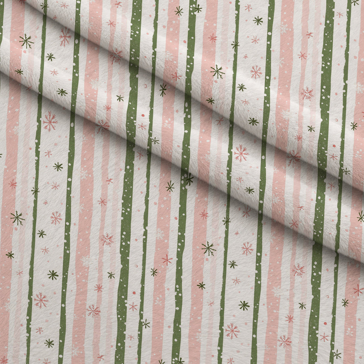 Peppermint Bows Pattern 4 Minky Fabric