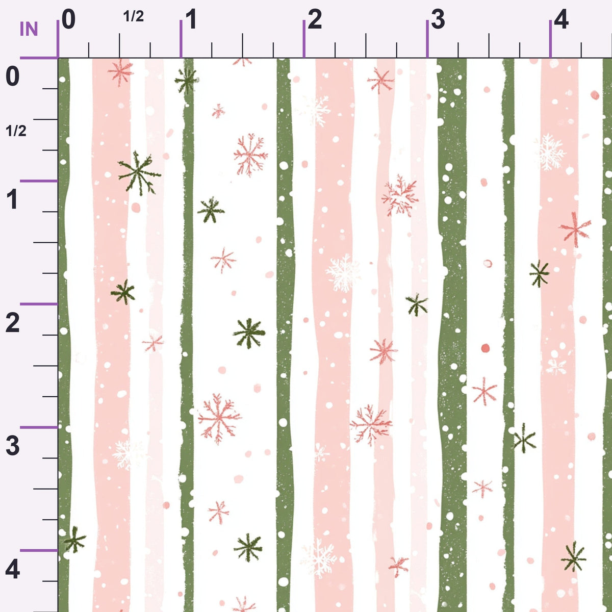 Peppermint Bows Pattern 4 Minky Fabric