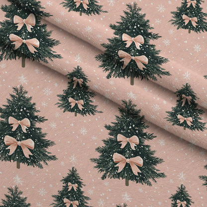Peppermint Bows Pattern 5 Minky Fabric