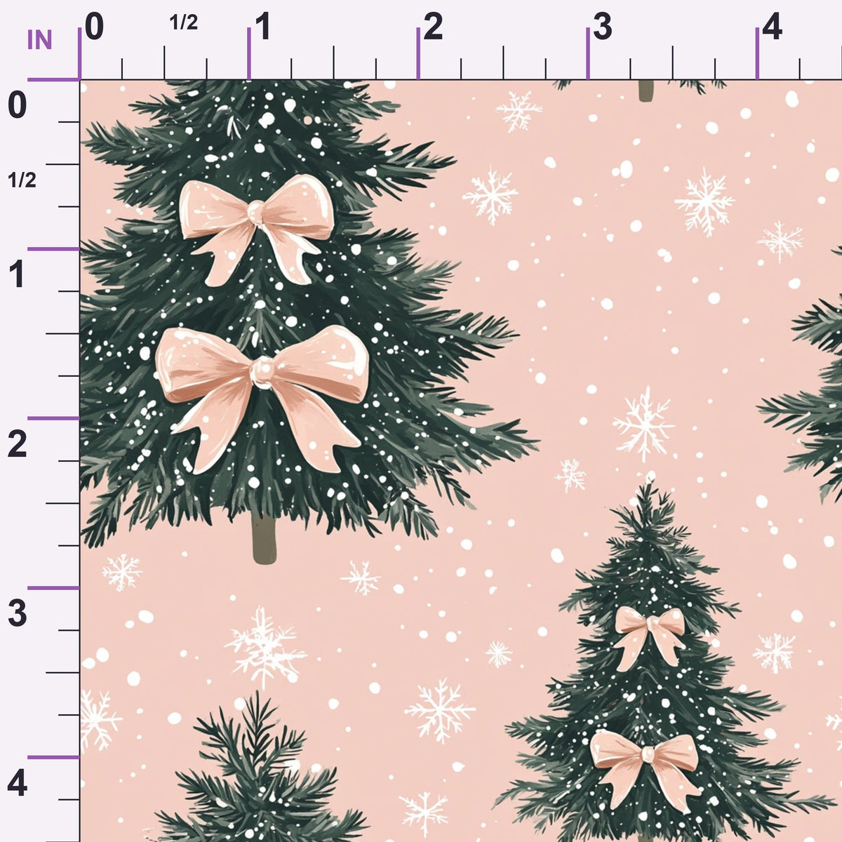 Peppermint Bows Pattern 5 Minky Fabric