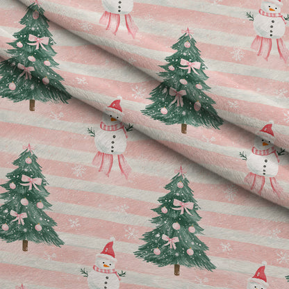 Peppermint Bows Pattern 6 Minky Fabric