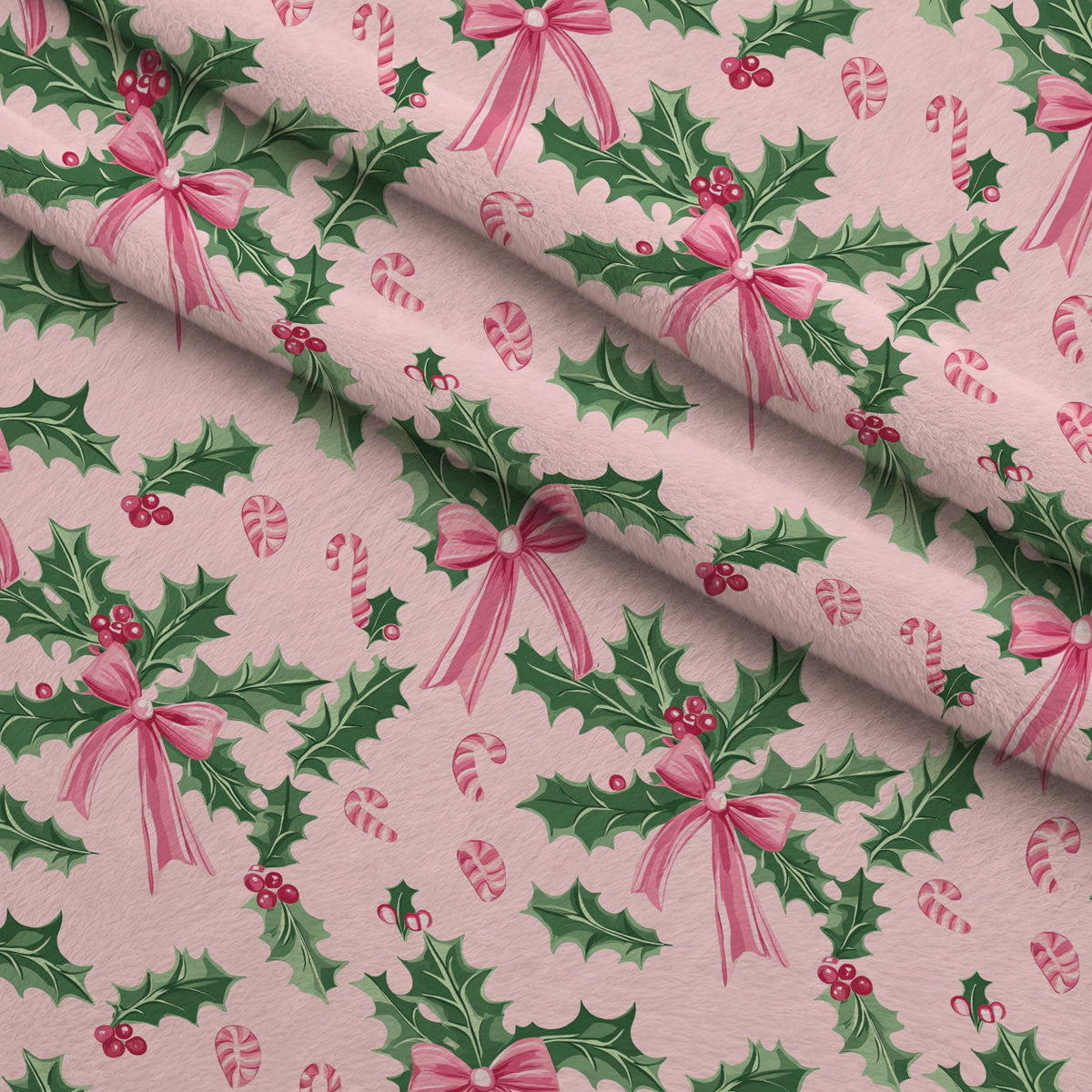 Peppermint Bows Pattern 8 Minky Fabric