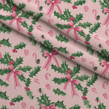 Peppermint Bows Pattern 8 Minky Fabric