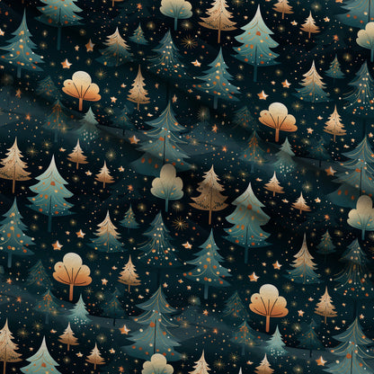 Peppermint Pines Pattern 1 Minky Fabric