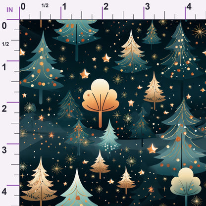 Peppermint Pines Pattern 1 Minky Fabric