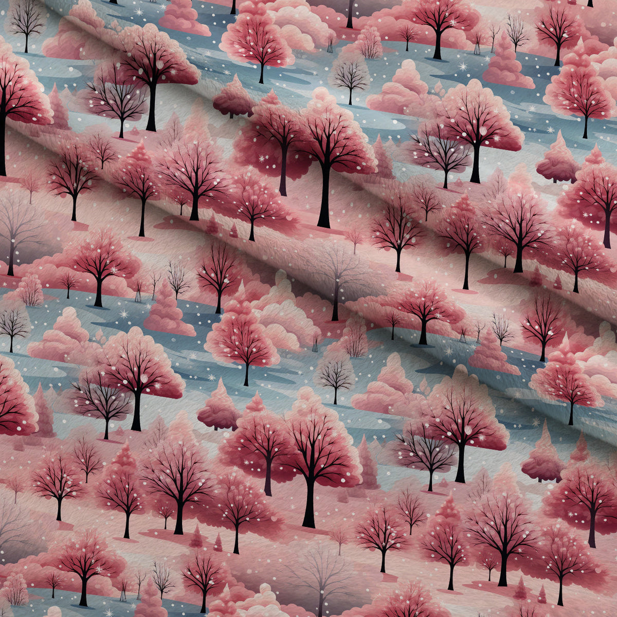 Peppermint Pines Pattern 10 Minky Fabric