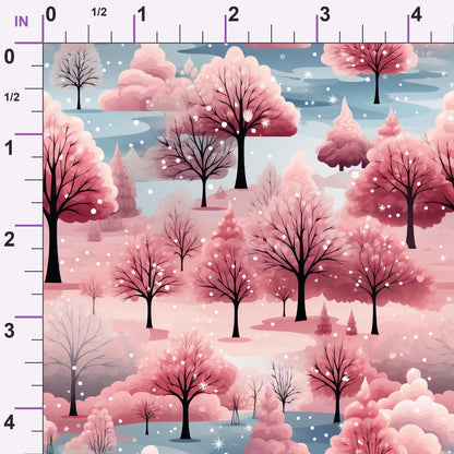 Peppermint Pines Pattern 10 Minky Fabric