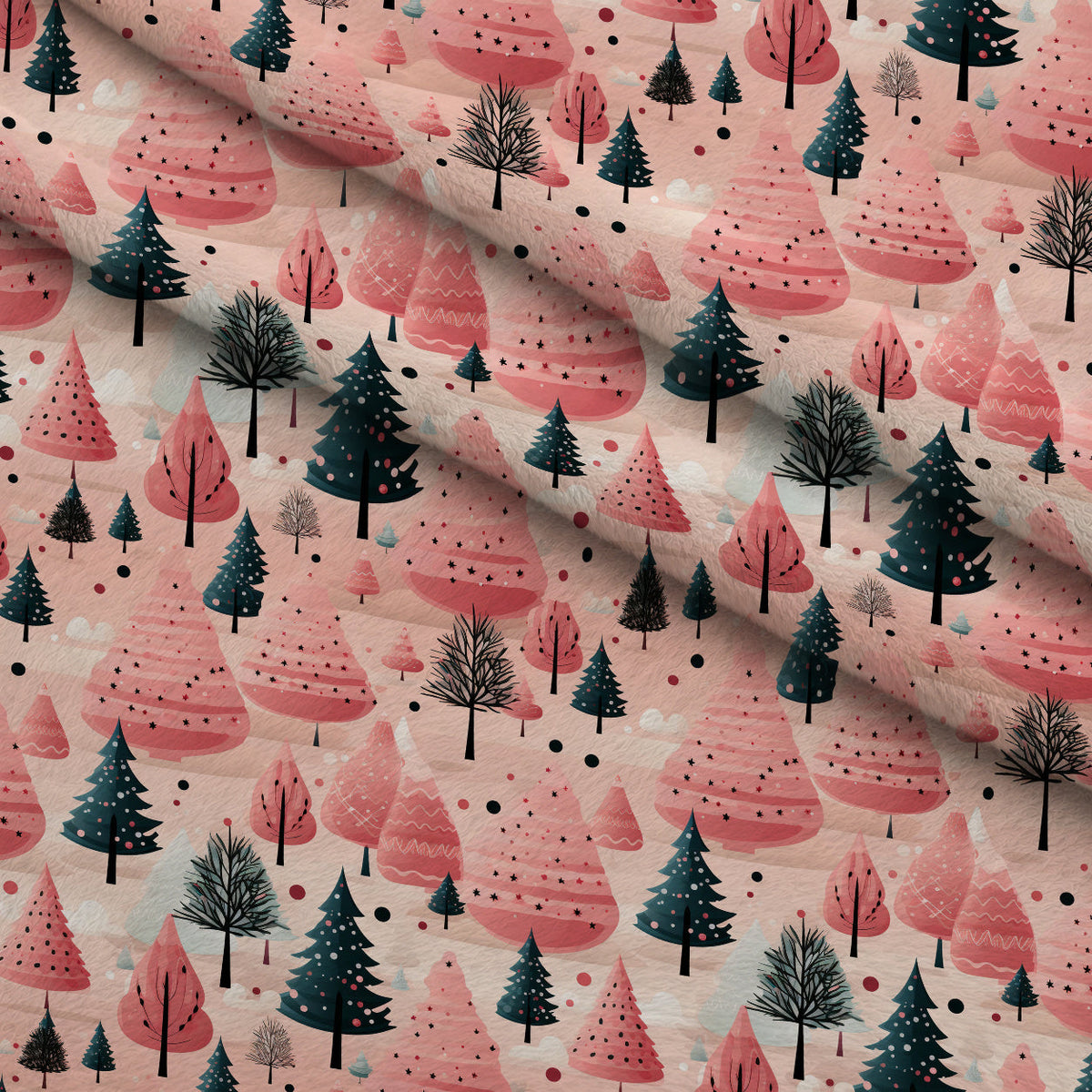 Peppermint Pines Pattern 11 Minky Fabric