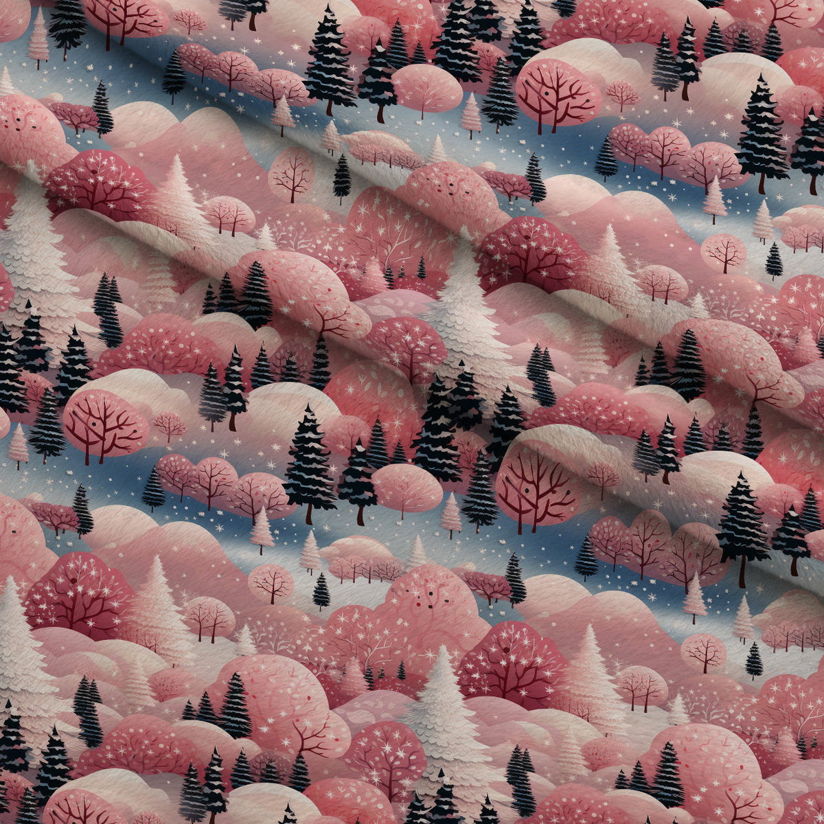 Peppermint Pines Pattern 13 Minky Fabric