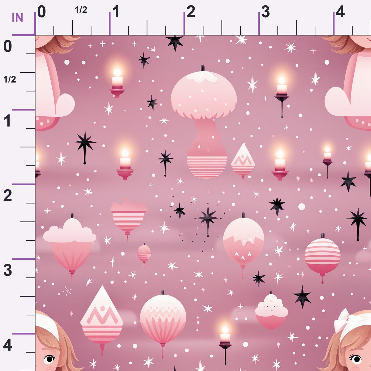 Peppermint Pines Pattern 4 Minky Fabric