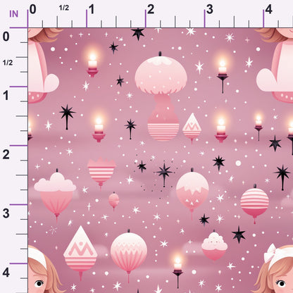 Peppermint Pines Pattern 4 Minky Fabric