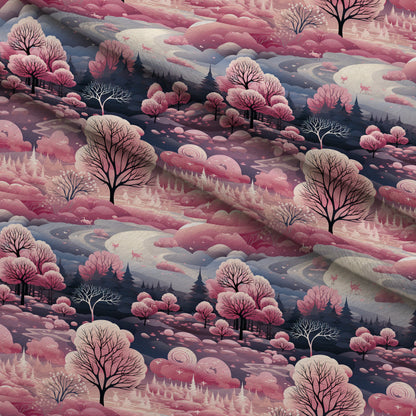 Peppermint Pines Pattern 5 Minky Fabric