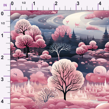 Peppermint Pines Pattern 5 Minky Fabric