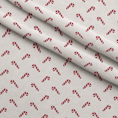 Peppermint Snowfall Pattern 1 Minky Fabric