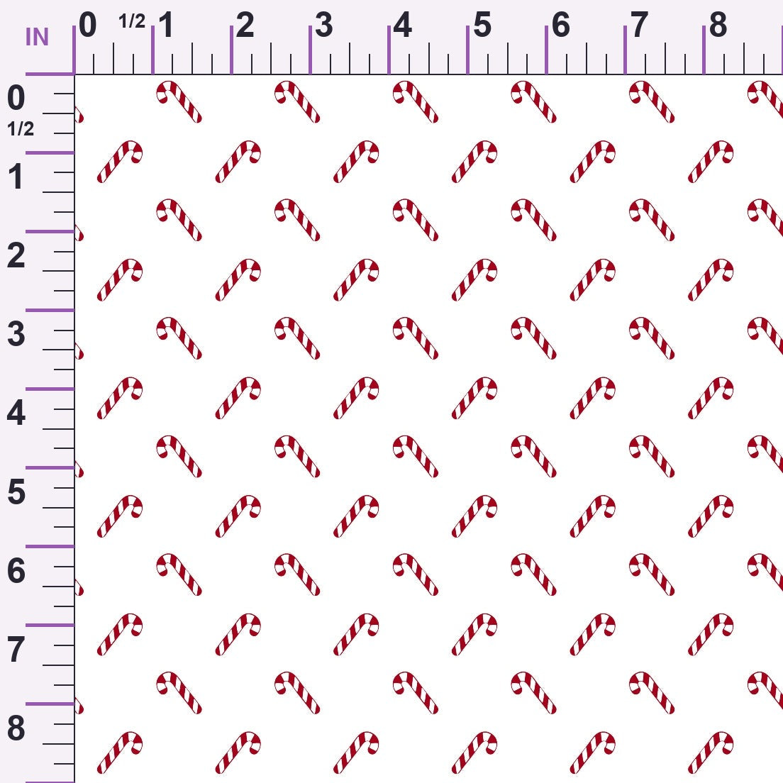 Peppermint Snowfall Pattern 1 Minky Fabric