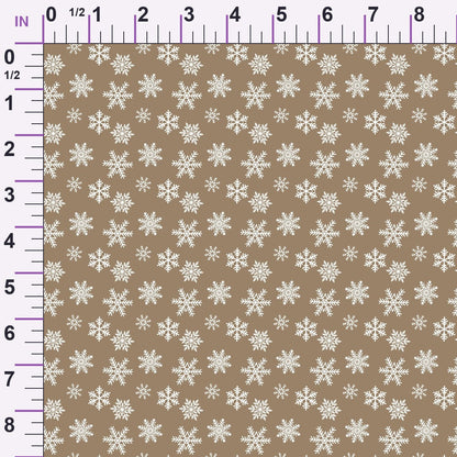 Peppermint Snowfall Pattern 10 Minky Fabric