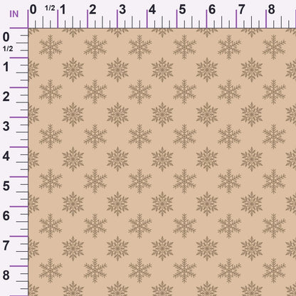Peppermint Snowfall Pattern 11 Minky Fabric